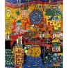 Puzzle Ricordi 936 The 30 days Fox Painting (HUNDERTWASSER) de 1500 piezas 2901N26072