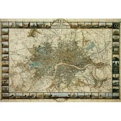 Puzzle Ricordi Plano de Londres de 1000 piezas 2801N16019