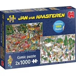 Puzzle Jumbo 2x1000 piezas Regalos navideños 19080