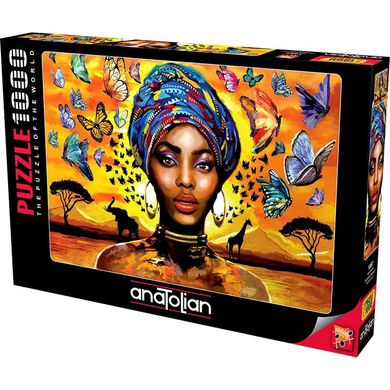 Puzzle Anatolian de 1000 piezas Mujer encantadora africana 1087