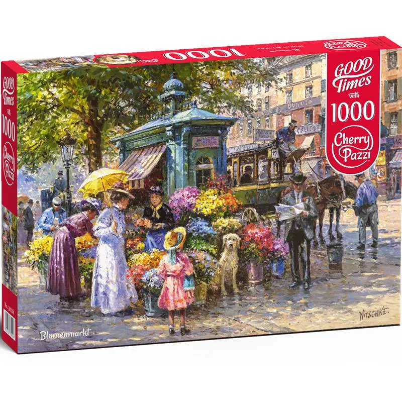 Puzzle Cherry Pazzi 1000 piezas Mercado de las flores 30226