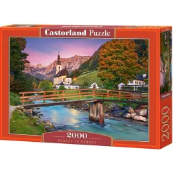 Puzzle Castorland Atardecer en Ramsau de 2000 piezas 200801