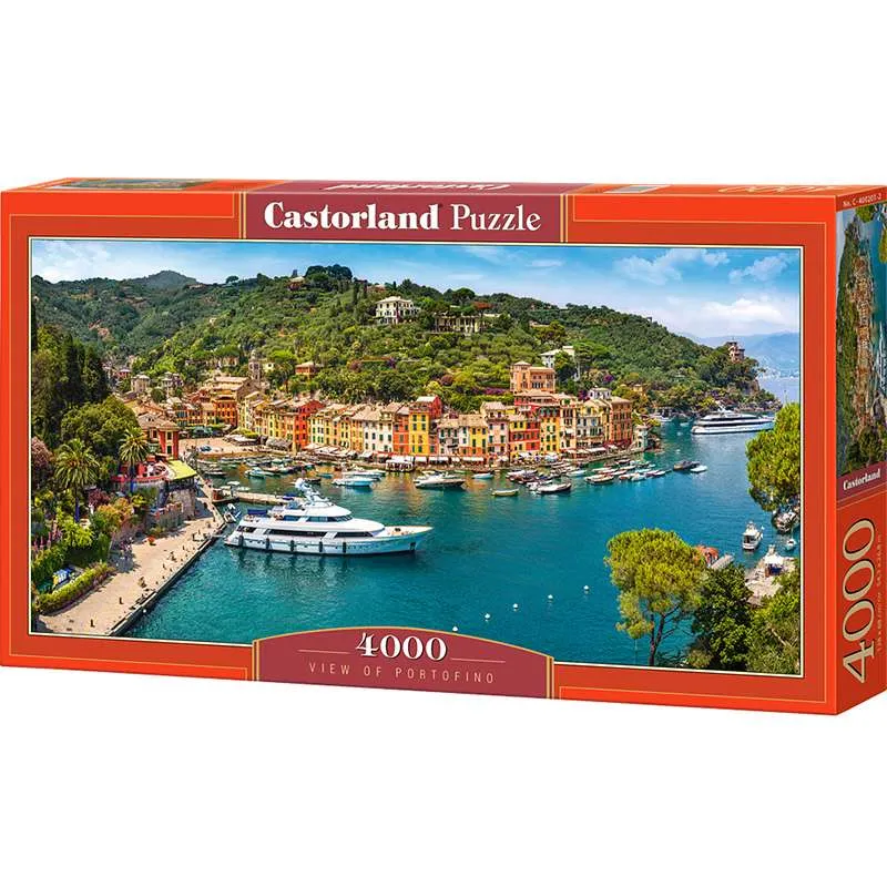Puzzle Castorland Panorámico Portofino, Italia de 4000 piezas 400201