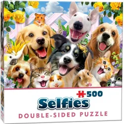 Puzzle Cheatwell Selfie Amigos Animales de 500 piezas DOUBLE SIDED