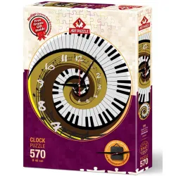 Puzzle Art Puzzle Redondo Reloj Ritmo del tiempo de 570 piezas 5006