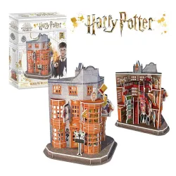 Puzzle 3D Cubicfun Harry Potter, Tienda de artículos de broma de los Weasleys de 62 piezas DS1007h