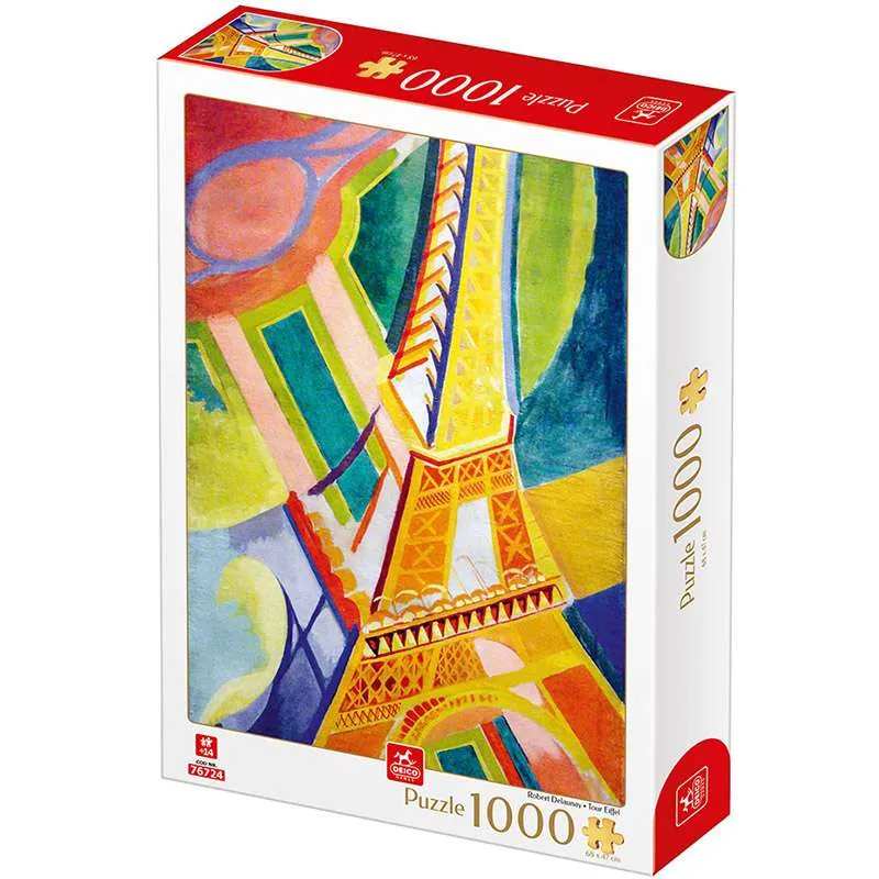 Puzzle Deico Torre Eiffel, Delaunay de 1000 piezas 77554