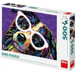 Puzzle Dino Perro con gafas de 500 piezas 50235