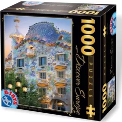 Puzzle DToys Casa Batlló, Barcelona de 1000 piezas 70357