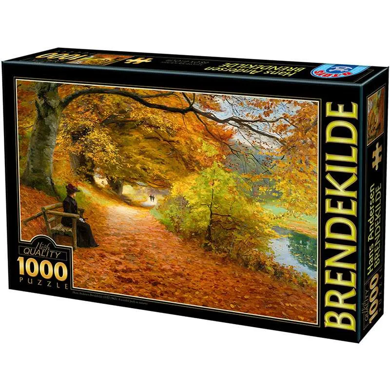 Puzzle DToys Sendero boscoso en otoño de 1000 piezas 75093