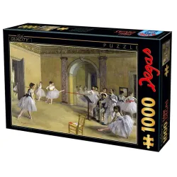 Puzzle DToys Clase de danza en la ópera, Degas de 1000 piezas 74515