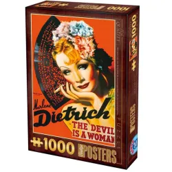 Puzzle DToys Marlene Dietrich, el diablo es una mujer de 1000 piezas 69559
