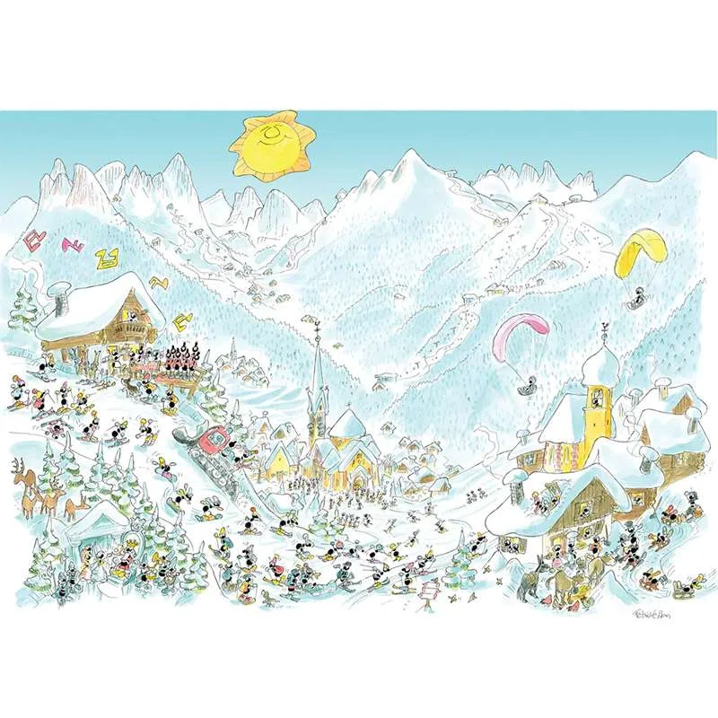 Puzzle Fabio Vettori 1080 piezas Dolomitas en invierno