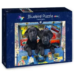 Bluebird Puzzle Labradores viajeros de 48 piezas 70404
