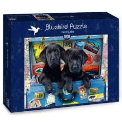 Bluebird Puzzle Labradores viajeros de 1000 piezas 70328-P
