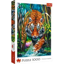 Puzzle Trefl 1000 piezas Tigre entre las hierbas 10528