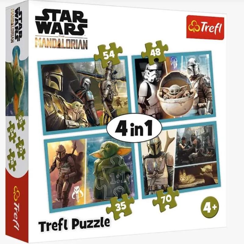 Puzzle Trefl 35, 48, 54, 70 piezas Mandalorian 34377