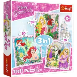 Puzzle Trefl 20-36-50 piezas progresivo Princesas Disney 34842