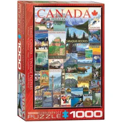 Puzzle Eurographics 1000 piezas Póster vintage de Canadá 6000-0778