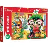 Puzzle Trefl 100 piezas Disney Mickey y Minnie en Navidad 16365