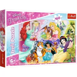 Puzzle Trefl 160 piezas Princesas Disney y sus amigos 15364