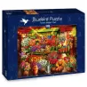Bluebird Puzzle Puesto en el mercado de flores de 1000 piezas 70333-P