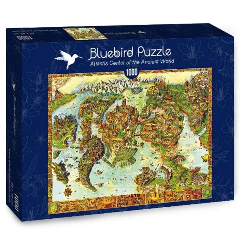 Bluebird Puzzle Atlantis, centro del mundo antiguo de 1000 piezas 70317-P