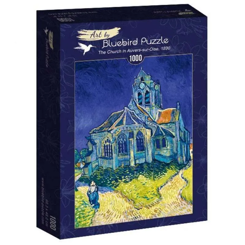 Bluebird Puzzle La Iglesia de Auvers, Van Gogh de 1000 piezas 60089