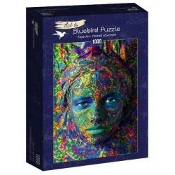 Bluebird Puzzle Retrato de mujer, Face Art de 1000 piezas 60010