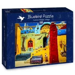 Bluebird Puzzle Colorido pueblo africano de 1500 piezas 70435