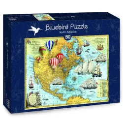 Bluebird Puzzle Norte América de 1500 piezas 70486