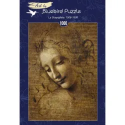Bluebird Puzzle Cabeza de muchacha la despeinada, Da Vinci de 1000 piezas 60117