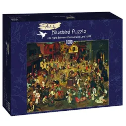 Bluebird Puzzle La lucha entre don Carnal y doña Cuaresma, Brueghel de 1000 piezas 60125
