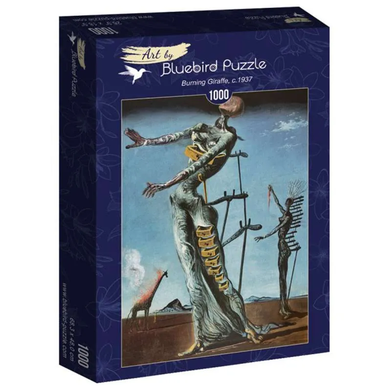Bluebird Puzzle Jirafa ardiente, Dalí de 1000 piezas 60112