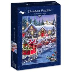 Bluebird Puzzle Santa y su trineo de 1000 piezas 70073