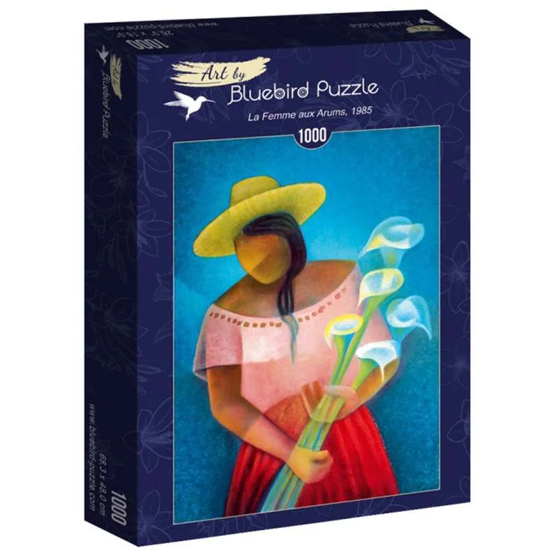 Bluebird Puzzle Toffoli, La mujer con Arums 1985 de 1000 piezas 60138