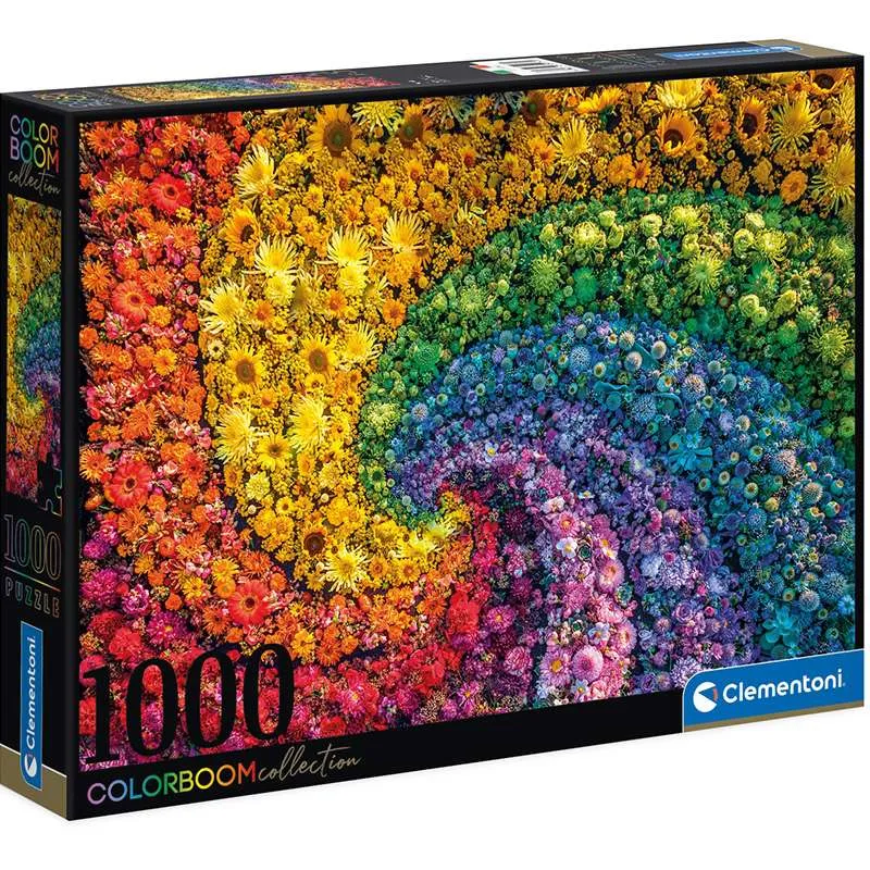 Puzzle Clementoni Espiral de flores 1000 piezas 39594
