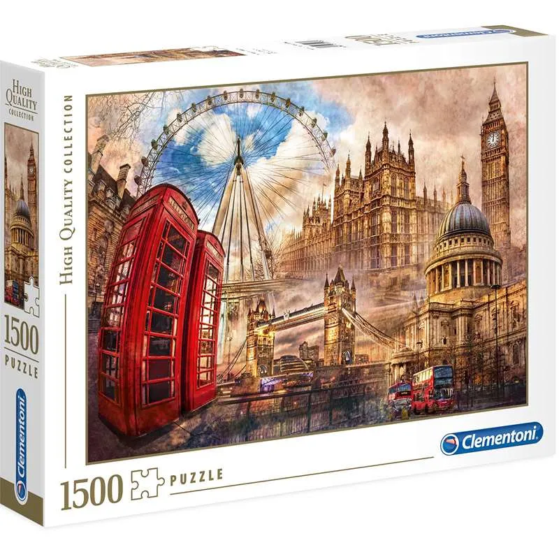 Puzzle Clementoni Londres vintage 1500 piezas 31807