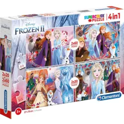 Puzzle Clementoni Frozen II 2x20 y 2x60 piezas 21307