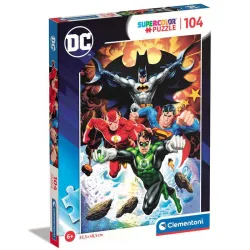Puzzle Clementoni Superhéroes DC Comics 104 piezas 25723