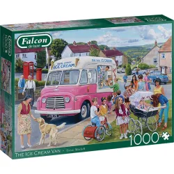 Puzzle Falcon 1000 piezas Caravana de helados 11339