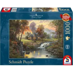 Puzzle Schmidt Casa de madera junto al arroyo de 1000 piezas 58445