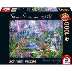 Puzzle Schmidt Animales salvajes a la luz de la luna de 1000 piezas 59963