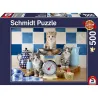 Puzzle Schmidt Gatos en la cocina de 500 piezas 58370