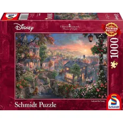 Puzzle Schmidt Disney, La dama y el Vagabundo de 1000 piezas 59490