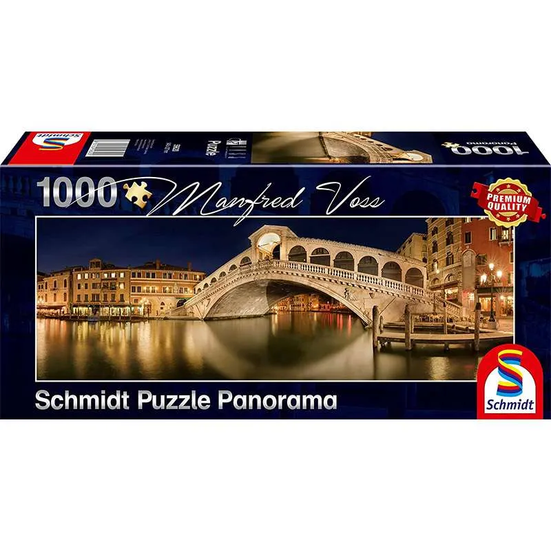 Puzzle Schmidt Panorámico Puente de Rialto de 1000 piezas 59620