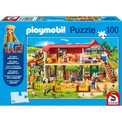 Puzzle Schmidt Playmobil La granja de 100 piezas 56163