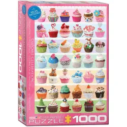 Puzzle Eurographics 1000 piezas Cupcake + receta 6000-0586