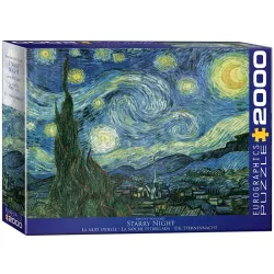 Puzzle Eurographics 2000 piezas La Noche Estrellada, Van Gogh 8220-1204