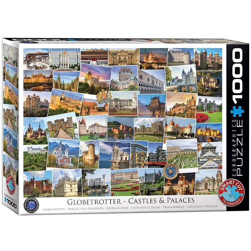 Puzzle Eurographics 1000 piezas Trotamundos: castillos y palacios 6000-0762